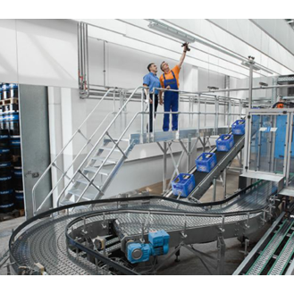 Treppen-Modul 1870mm Plattformoberkante Aluminium geriffelt 9 Stufen-Beschreibung lesen