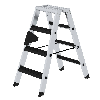MUNK Stehleiter beidseitig begehbar mit relax-step 2x4 Stufen