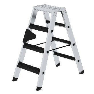 MUNK Stehleiter beidseitig begehbar mit relax-step 2x4 Stufen-Beschreibung lesen
