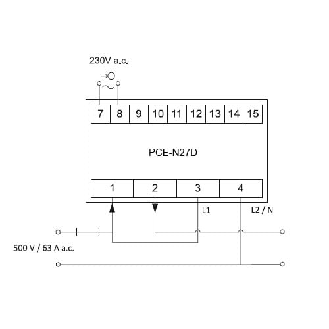 PCE Instruments Hutschienen-Messgerät PCE-N27D Messung von Strom |Spannung |Wirkleistung |Frequenz |CAT III 300 V-Beschreibung lesen
