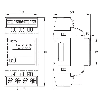 PCE Instruments Hutschienen-Messgerät PCE-N27D Messung von Strom |Spannung |Wirkleistung |Frequenz |CAT III 300 V