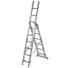 Facal Mehrzweckleiter 3-teilig GENIA S300 3x6 Sprossen