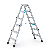 Zarges genietete Stehleiter eloxiert XLstep B 2x6 Stufen Zarges genietete Stehleiter eloxiert XLstep B 2x6 Stufen