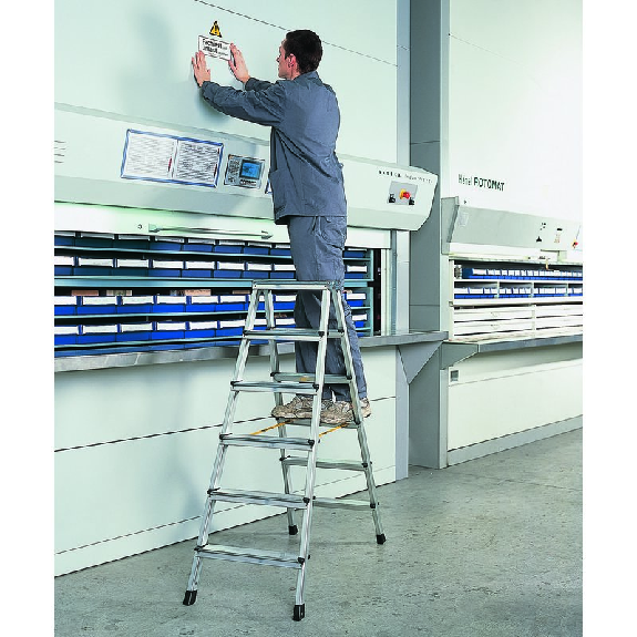 Zarges genietete Stehleiter eloxiert XLstep B 2x6 Stufen Zarges genietete Stehleiter eloxiert XLstep B 2x6 Stufen-Beschreibung lesen