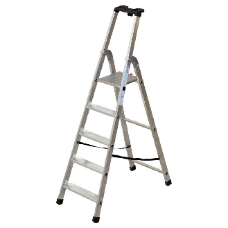 Facal Stufenstehleiter QUADRA S300 Aluminium 5 Stufen-Beschreibung lesen