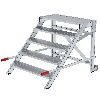 MUNK Arbeitspodest fahrbar Aluminium geriffelt 1000mm Stufenbreite 5 Stufen MUNK Arbeitspodest fahrbar Aluminium geriffelt 1000mm Stufenbreite 5 Stufen
