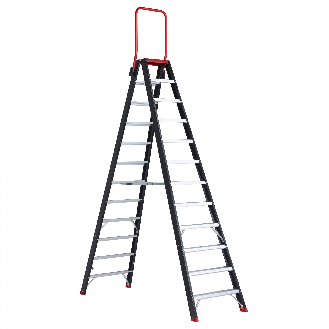 Altrex Taurus beidseitig begehbare Stufenleiter TDO 12 Stufen mit Bügel-Beschreibung lesen