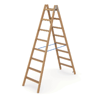 Werner Holz Stufenstehleiter zweiseitig begehbar 2x8 Stufen-Beschreibung lesen