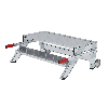MUNK Arbeitspodest fahrbar Aluminium geriffelt 1000mm Stufenbreite 2 Stufen