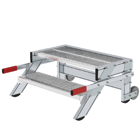 MUNK Arbeitspodest fahrbar Stahl-Gitterrost 800mm Stufenbreite 2 Stufen MUNK Arbeitspodest fahrbar Stahl-Gitterrost 800mm Stufenbreite 2 Stufen-Beschreibung lesen