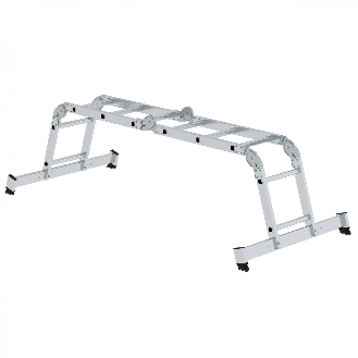 MUNK Vielzweckleiter mit Nivello Traverse 2x2 + 2x3 Sprossen-Beschreibung lesen