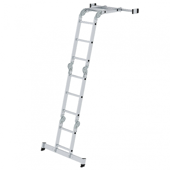 MUNK Vielzweckleiter mit Nivello Traverse 2x2 + 2x3 Sprossen MUNK Vielzweckleiter mit Nivello Traverse 2x2 + 2x3 Sprossen-Beschreibung lesen