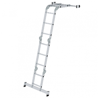 MUNK Vielzweckleiter mit Nivello Traverse 2x2 + 2x3 Sprossen-Beschreibung lesen