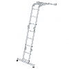MUNK Vielzweckleiter mit Nivello Traverse 2x2 + 2x3 Sprossen