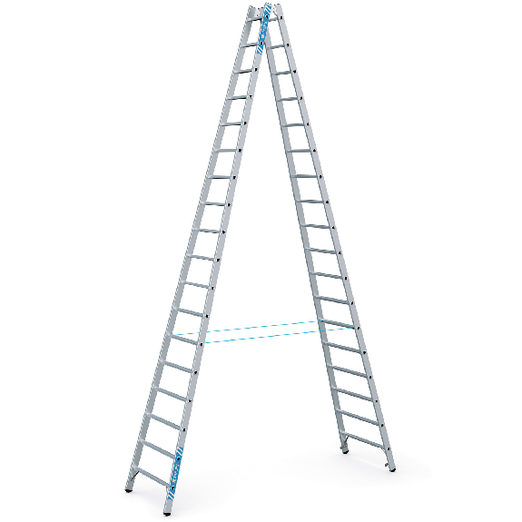 Zarges Sprossenstehleiter Coni B 2x18 Sprossen-Beschreibung lesen