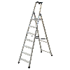 Facal Stufenstehleiter QUADRA S300 Aluminium 7 Stufen Facal Stufenstehleiter QUADRA S300 Aluminium 7 Stufen