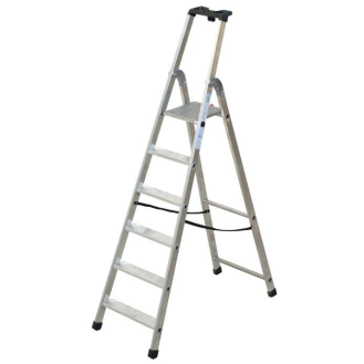Facal Stufenstehleiter QUADRA S300 Aluminium 6 Stufen-Beschreibung lesen