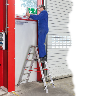 Euroline 20577 Stufenstehleiter 2x4 Stufen-Beschreibung lesen