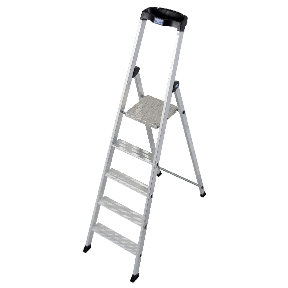 Krause Solido Stufenstehleiter 5 Stufen Krause Solido Stufenstehleiter 5 Stufen-Beschreibung lesen
