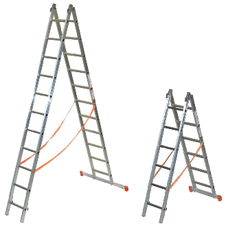Facal Mehrzweckleiter 2-teilig GENIA S300 2x8 Sprossen-Beschreibung lesen