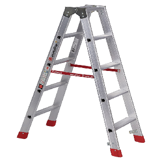 Euroline Premium 30577 Stufenstehleiter 2x5 Stufen-Beschreibung lesen
