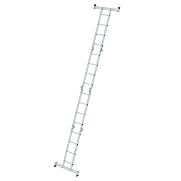 MUNK Vielzweckleiter mit Nivello Traverse 4x4 Sprossen-Beschreibung lesen