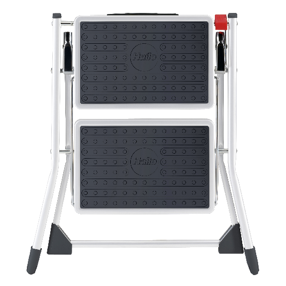 Hailo MK60 Mini Klapptritt weiß 2 Stufen-Beschreibung lesen