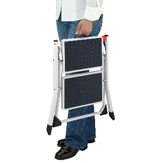 Hailo MK60 Mini Klapptritt weiß 2 Stufen-Beschreibung lesen