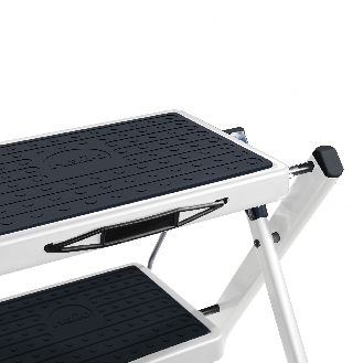 Hailo MK60 Mini Klapptritt weiß 2 Stufen-Beschreibung lesen