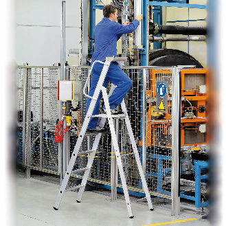 Stehleiter mit Plattform und 3 Stufen-Beschreibung lesen