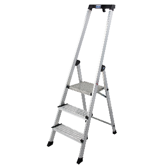 Krause Safety Stufenstehleiter mit Ablage 3 Stufen-Beschreibung lesen