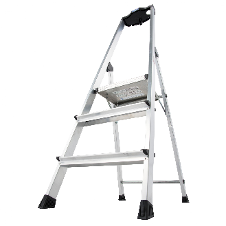 Krause Safety Stufenstehleiter mit Ablage 3 Stufen-Beschreibung lesen