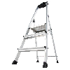 Krause Safety Stufenstehleiter mit Ablage 3 Stufen