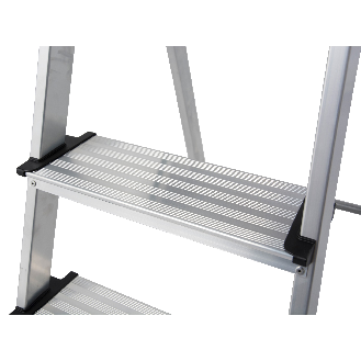 Krause Safety Stufenstehleiter mit Ablage 3 Stufen-Beschreibung lesen