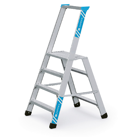 ZARGES Seventec RC SP - plateforme de travail pliable avec 4 marches-Leer más