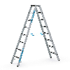 Zarges gebördelte Stufen-Stehleiter R13step-B eloxiert 2x8 Stufen Zarges gebördelte Stufen-Stehleiter R13step-B eloxiert 2x8 Stufen