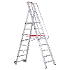 Stehleiter mit großer Plattform 8 Stufen