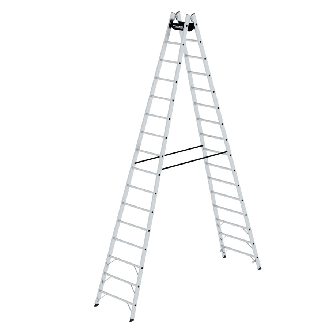 MUNK Sprossenstehleiter 2x16 Sprossen-Beschreibung lesen