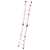 Hailo Aluminium Multifunktionsleiter M80 4x3 Sprossen