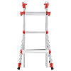 Hailo Aluminium Multifunktionsleiter M80 4x3 Sprossen