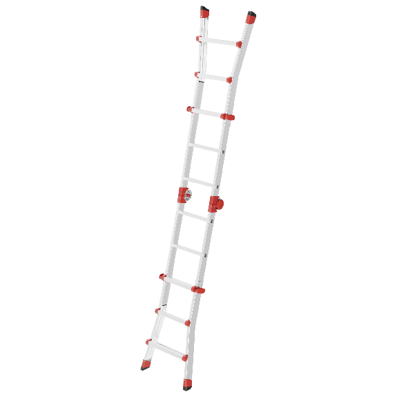 Hailo Aluminium Multifunktionsleiter M80 4x3 Sprossen-Beschreibung lesen