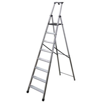 Escabeau aluminium Maxi Pro 8 marches-Lire la description