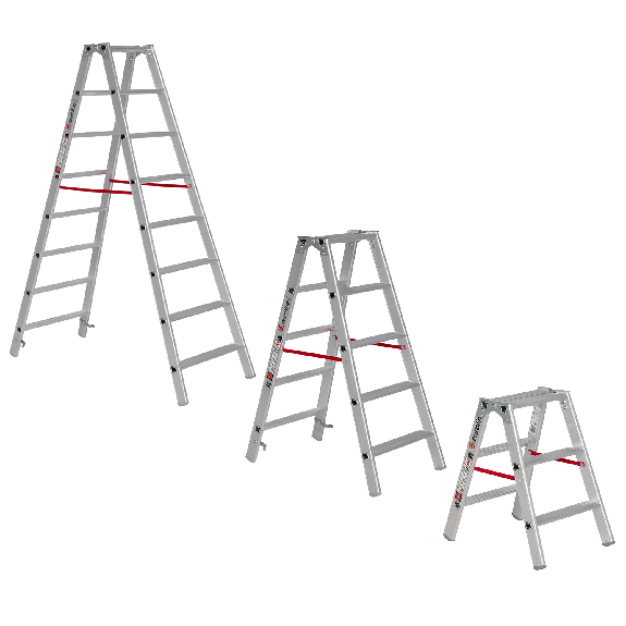 Euroline 20577 Stufenstehleiter 2x8 Stufen-Beschreibung lesen