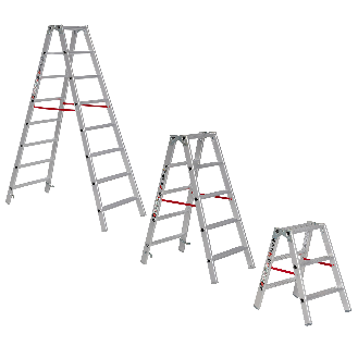 Euroline 20577 Stufenstehleiter 2x8 Stufen-Beschreibung lesen
