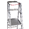 Euroline Premium 32777 Podestleiter fahrbar 7 Stufen