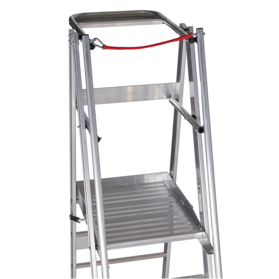 Euroline Premium 32777 Podestleiter fahrbar 7 Stufen-Beschreibung lesen