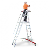 Euroline Premium 32777 Podestleiter fahrbar 7 Stufen