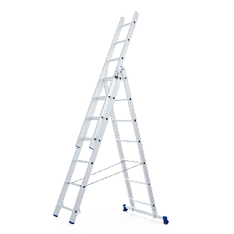 Mehrzweckleiter 3x7 Sprossen-Beschreibung lesen