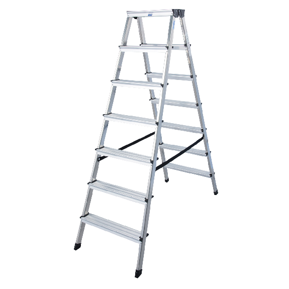 Krause Dopplo Stufen Doppelleiter 2x7 Stufen Krause Dopplo Stufen Doppelleiter 2x7 Stufen-Beschreibung lesen