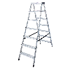 Krause Dopplo Stufen Doppelleiter 2x7 Stufen